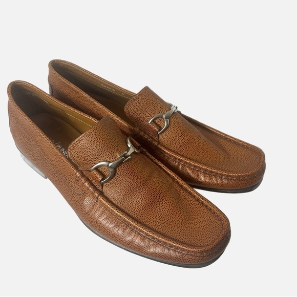 Donald J. Pliner Other - DONALD PLINER Men’s Leather Saddle Darrin Loafer Horsebit Buckle Quiet Luxury 13